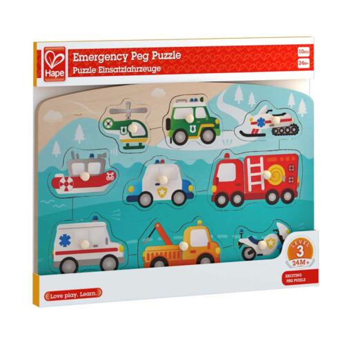 Hape Holzpuzzle Einsatzfahrzeuge – Bild 2