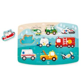 Hape Holzpuzzle Einsatzfahrzeuge