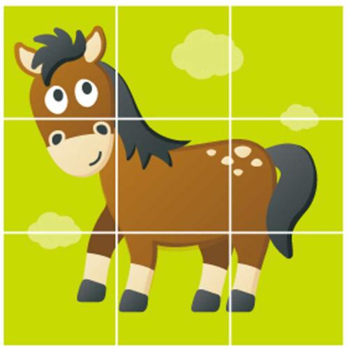 Bauernhof Puzzle Pferd