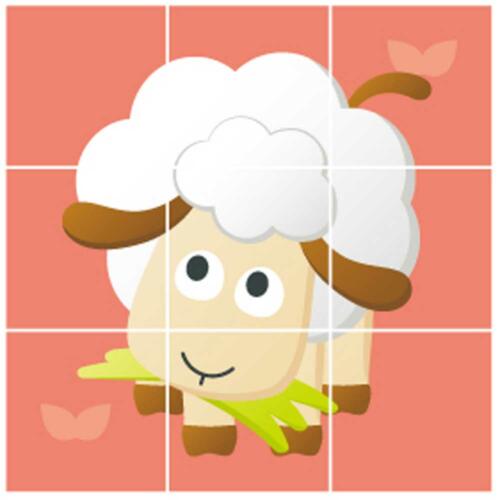 Bauernhof Puzzle Schaf