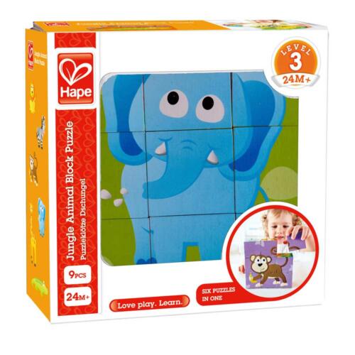 Würfelpuzzle Tiere Dschungel