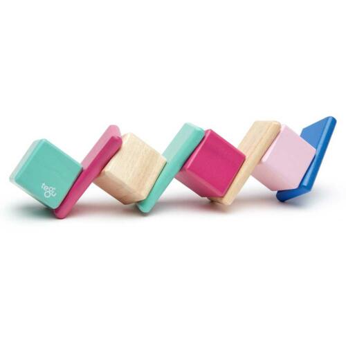 Tegu Magnetische Holzbausteine, pink, 8 Teile – Bild 5