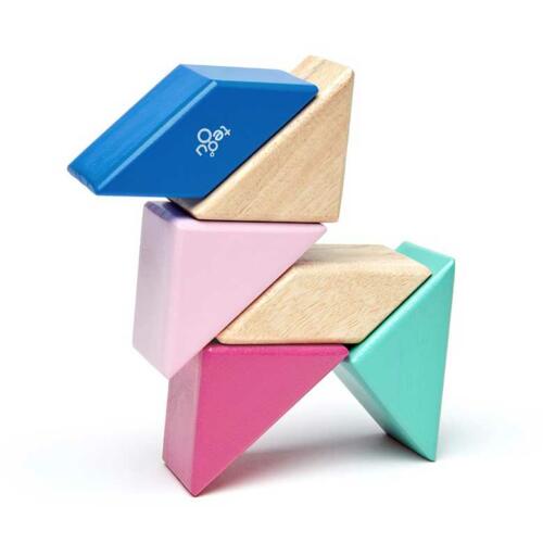 Tegu Magnetische Holzbausteine, pink, 6 Teile – Bild 2