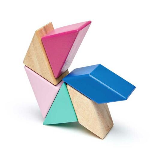 Tegu Magnetische Holzbausteine, pink, 6 Teile – Bild 5