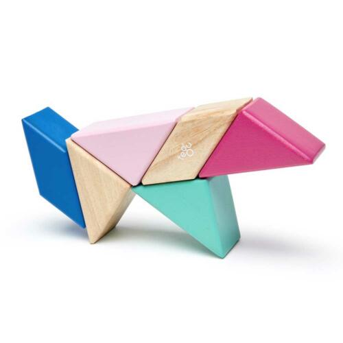 Tegu Magnetische Holzbausteine, pink, 6 Teile – Bild 6