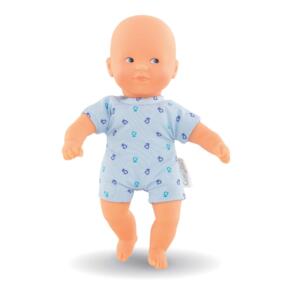 Corolle Mini Calin Babypuppe mit blauem Stoffkörper