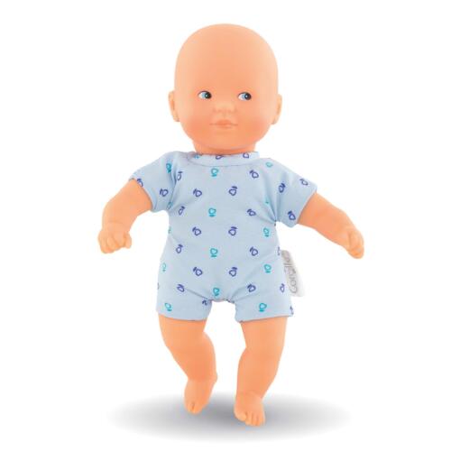 Corolle Mini Calin Babypuppe mit blauem Stoffkörper