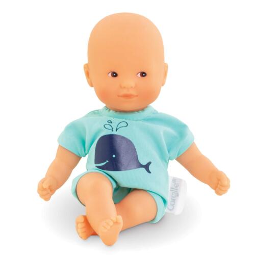 Mini Badepuppe mit braunen Augen