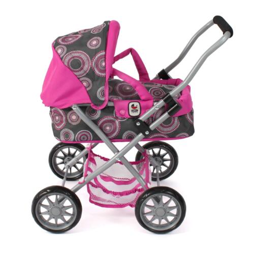 Seitenansicht des Puppenwagen Smarty mit Verdeck oben