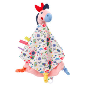 Das Schmusetuch Pferd Deluxe von Fehn lädt zum Greifen und Kuscheln ein.