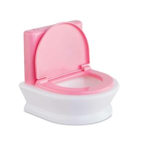 Corolle interaktive Toilette mit Deckel offen.