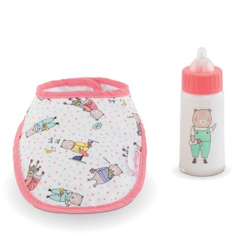 Corolle Babylatz und Nuckelflasche Set