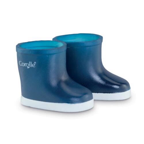 Die blauen Corolle Gummistiefel haben eine weiße Sohle.