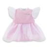 Das Ma Corolle Puppenkleid wird von silbern glitzernden Elementen geschmückt.