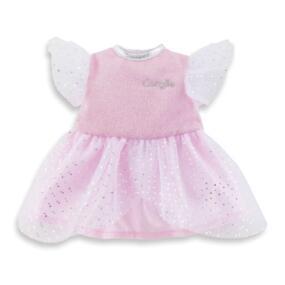 Das Ma Corolle Puppenkleid wird von silbern glitzernden Elementen geschmückt.