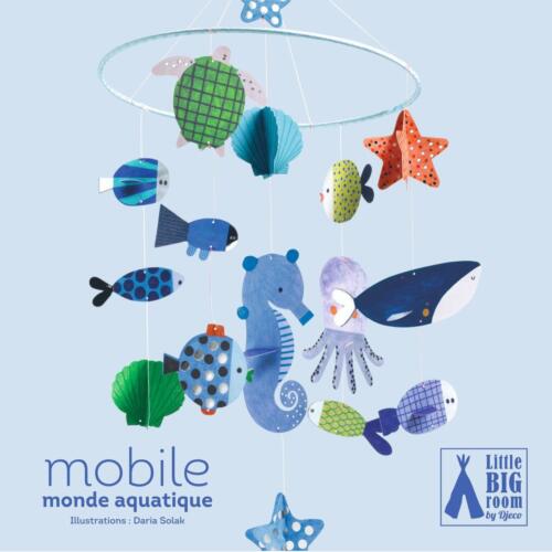 Die Schachtel des Mobile Wasserwelt ist hübsch illustriert.