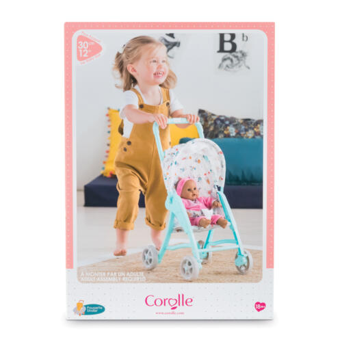 Der Verkaufskarton des kleinen Buggy zeigt ein spielendes Kind.