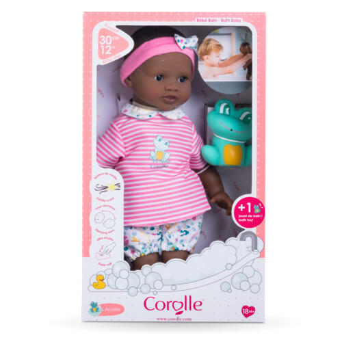 Die Badepuppe Alizee im Geschenkkarton.