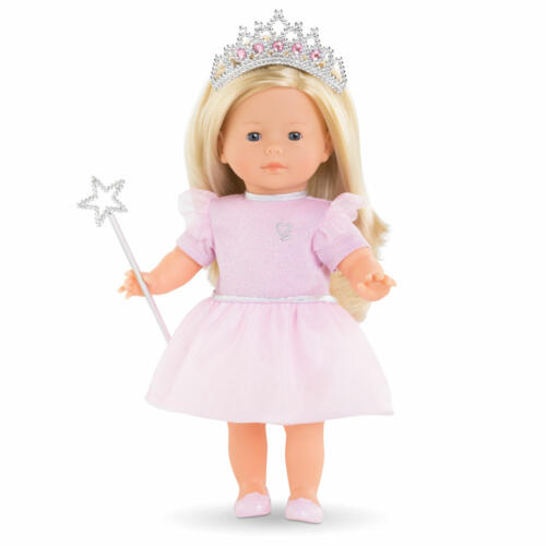 Eine Ma Corolle Puppe trägt das Prinzessin-Outfit.