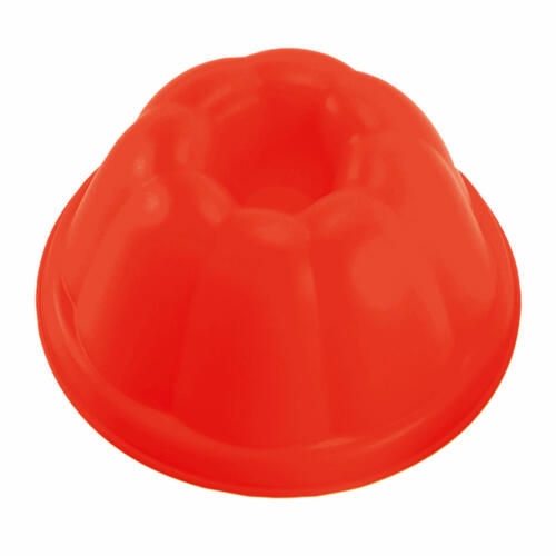 Das rote Förmchen hat die Form eines Gugelhupf Kuchens.