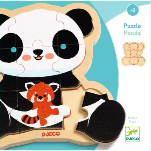 Die Verpackung des Puzzle Panda erklärt die Funktion in einfachen Bildern.