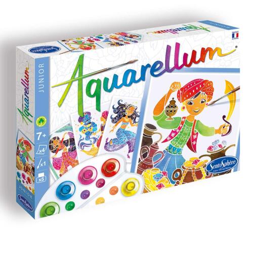 Die Produktverpackung für das Malset Aquarellum Alladdin ist hübsch illustriert.