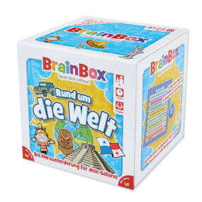 BrainBox Rund um die Welt ist ein hübsch illustriertes und interessant gestaltetes Lernspiel.