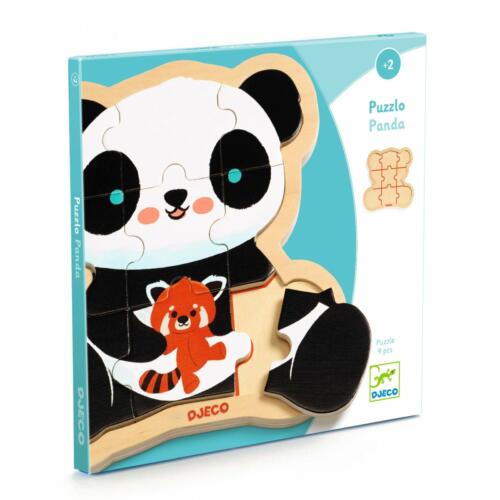 Die hübsch gestaltete Verpackung des Puzzle Panda mit Informationen über das Spiel.
