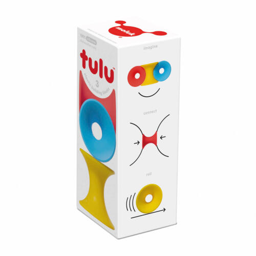 Auf der Verpackung der Tulu Bausteine sind die Verwendungsmöglichkeiten illustriert.