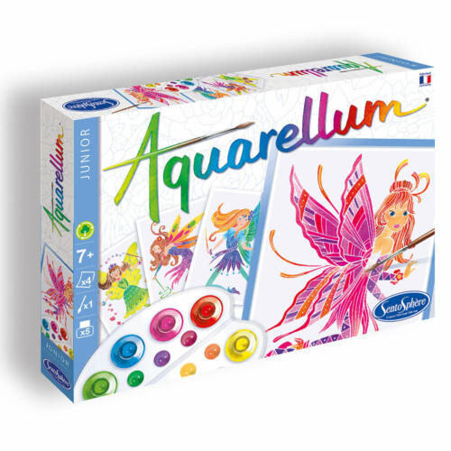 Die Schachtel des Aquarellum Malset Feen ist hübsch illustriert.