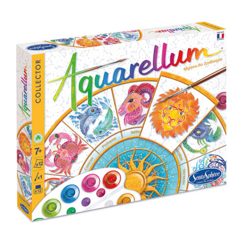 Die Schachtel des Aquarellum Malset Sternzeichen ist hübsch illustriert.