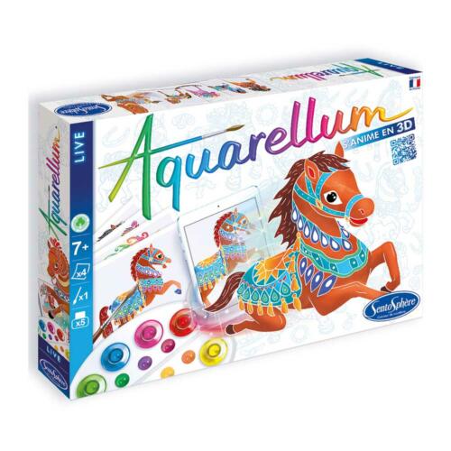Die Verpackung des Aquarellum 3D von Sentosphere ist hübsch illustriert und zeigt Informationen über das Set.