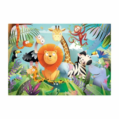 Das Motiv Tiere aus Afrika des Kinderpuzzle der französischen Marke Calypto.