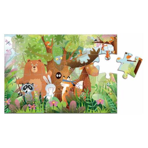 Das Motiv Tiere aus dem Norden vom Kinderpuzzle der französischen Marke Calypto.