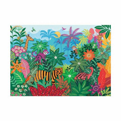 Das Dschungel Motiv des Kinderpuzzle der französischen Marke Calypto.