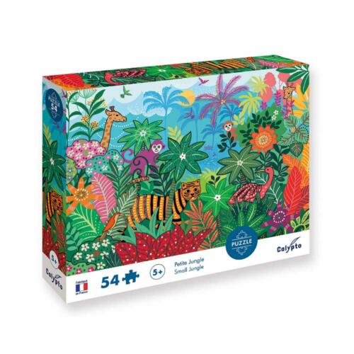 Die Schachtel des Calypto Puzzle Dschungel ist hübsch illustriert und zeigt Informationen zum Produkt.