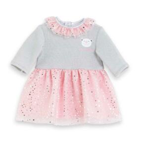 Das Corolle Puppenkleid magischer Abend ist mit Tüll und Glitzer verziert.