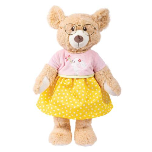 Ein Teddy trägt die schicke Lesebrille von Heless.