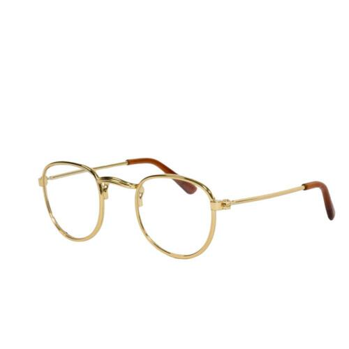 Die schicke Lesebrille von Heless hat einen goldfarbenen Rahmen.