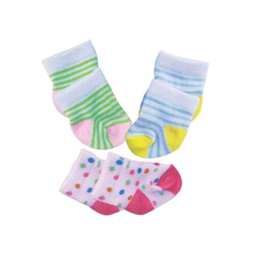 Die Heless Puppensöckchen sind in hübschen Designs in bunten Farben gestaltet.