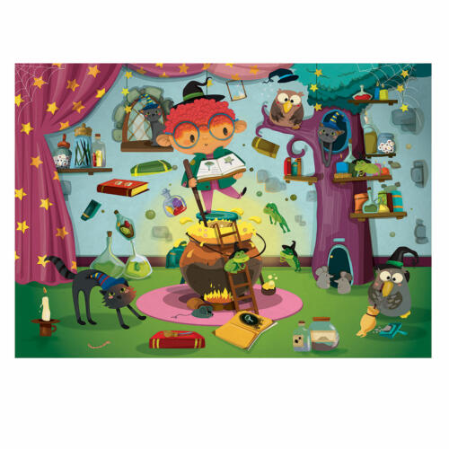 Das Zauberer Motiv des Kinderpuzzle von Calypto.