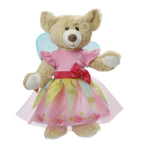 Ein Teddybär trägt das Puppenkleid "Prinzessin Lillifee".